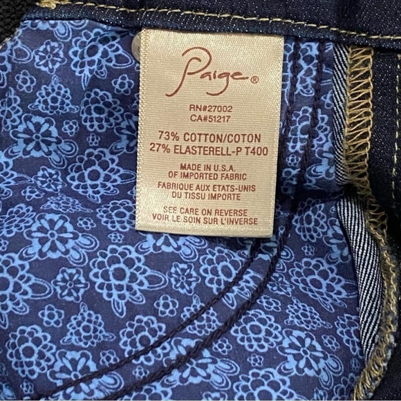 Paige Maternity stretchy skinny navy blue jeans size 26 - Picture 6 of 7